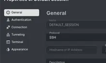 Default Session Template