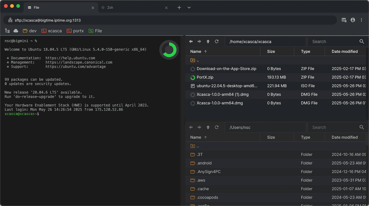 Ssh File Manager Xcasca - SSH & SFTP Client